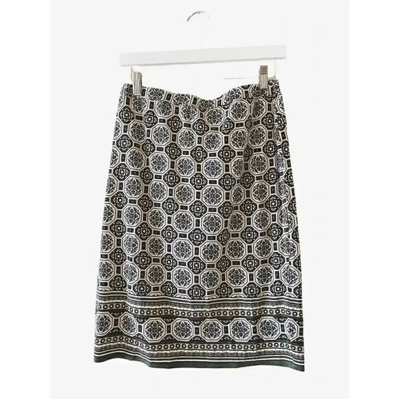 Max Studio Women’s Elastic Waist Geometric Pattern Pencil Skirt SZ S - Picture 1 of 7